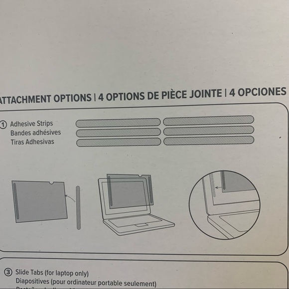 (2) Targus 4Vu Privacy Screens compatible with 17” laptops. NWT - Picture 9 of 15